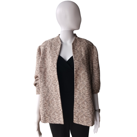Kasper Cream Cardigan Sweater Open Front - Picture 1 of 3